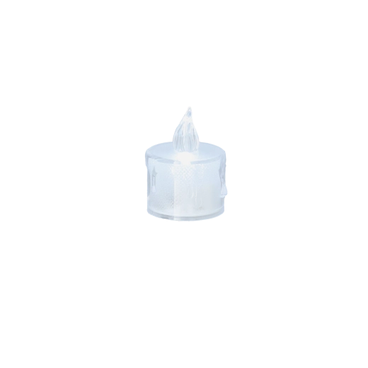 LED čajna svijeća poluprozirna 3,5 × 4,5 cm – toplo bijela