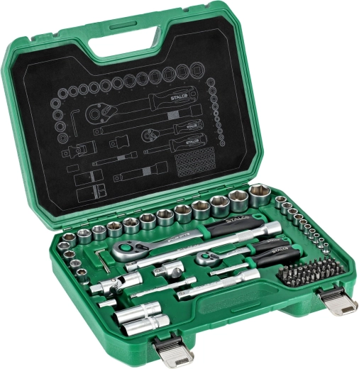 Stalco set alata 1/2" + 1/4" (84 dijela) u koferu