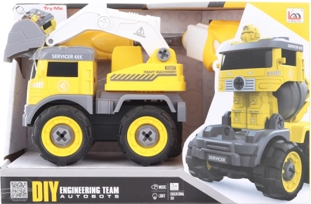 Vijčani daljinski upravljani bager s pregradnjom u robota