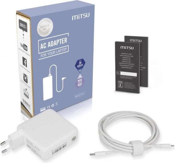 Mitsu USB-C adapter za napajanje 67 W s Power Delivery