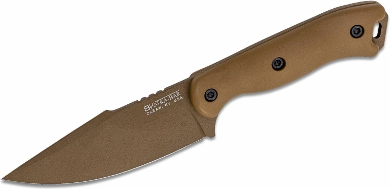Univerzalni nož KA-BAR Becker Harpoon 11,6 cm, pješčano smeđi, Zytel, polimerno korice