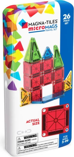 Magna-Tiles magnetski građevni set microMAGS putni set 26 dijelova
