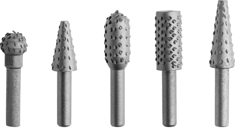 Rotacijski set rašpli, 5-dijelni