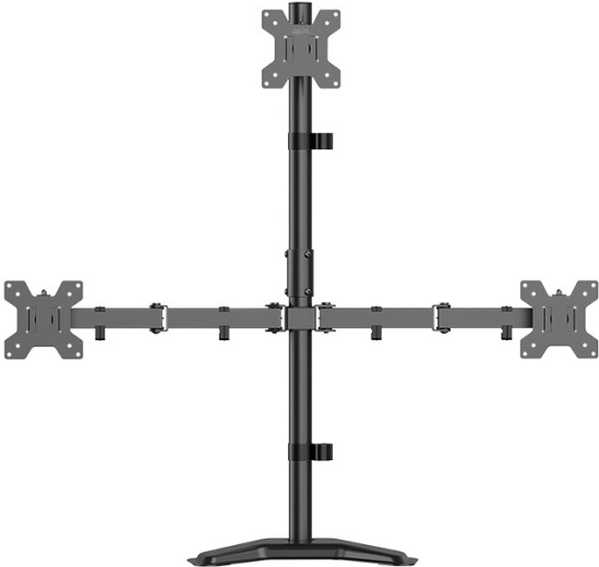 Stalak za 3 monitora 17–32" s nosivošću 10 kg po kraku