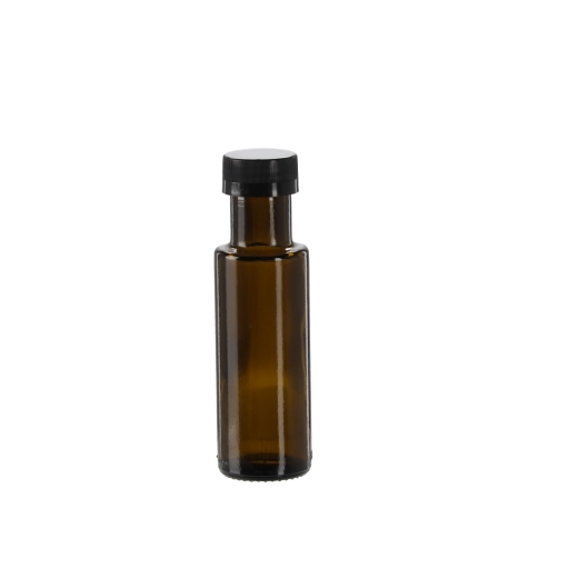Staklena bočica Dorica 100 ml maslinasto-zelena s navojnim čepom (12 kom)