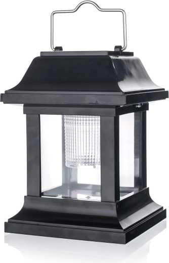 Solarna lampa 1 LED crna