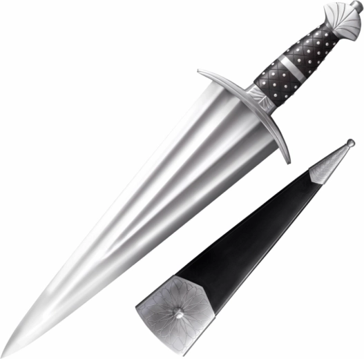Cold Steel cinquedea kolekcionarski mač 36,8 cm, ružino drvo i kožna futrola