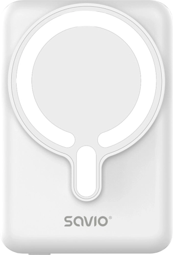 Savio magnetska powerbanka 10 000 mAh bijela