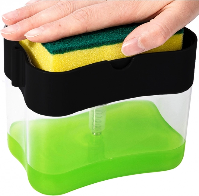 Dozator za tekući sapun i deterdžent s držačem spužvice 600 ml