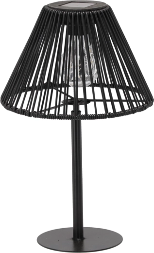 Solarna stolna lampa od metala, crna, 33 cm LED