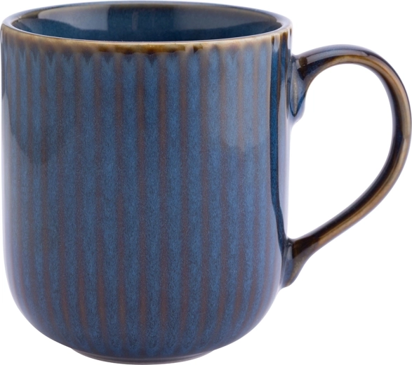 Altom Design keramička šalica Reactive Stripes 400 ml, plava