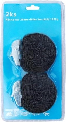 Zatezni remen 25 mm, 3 m, nosivost 125 kg (2 kom)