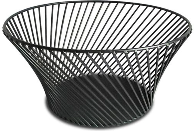 Žičana zdjela za voće Kitchisimo crna 25,5 cm