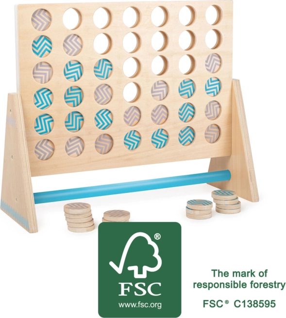 Drvena igra četiri u nizu XXL