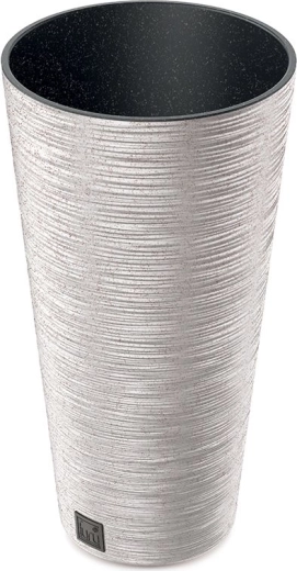Furu Slim Eco Wood 30 cm bijela posuda za cvijeće