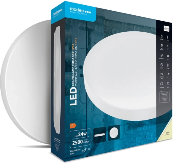 Modee okrugla stropna LED svjetiljka PMMA 24 W 4000 K IP44
