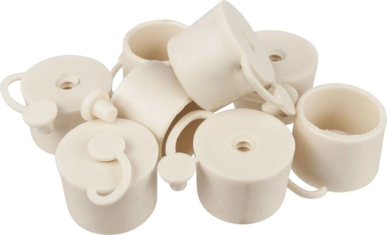 Fermentacijski čep s poklopcem, 43 × 40 mm, bijela