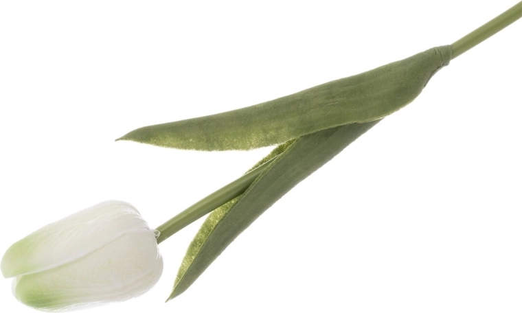 Plastični tulipan (UH) bijelo/žuti 33 cm