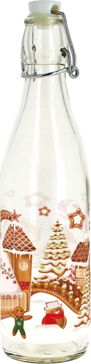 Staklena boca s patentnim zatvaračem 540 ml Medeni seoski krajolik