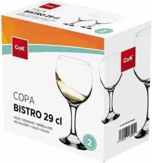 Set čaša za vino Bistro 290 ml, 2 kom, staklo