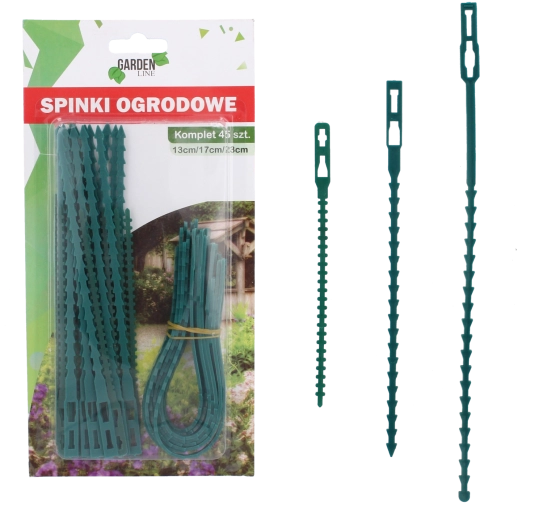 Set vrtnih kopči za biljke 13/17/23 cm – 45 kom