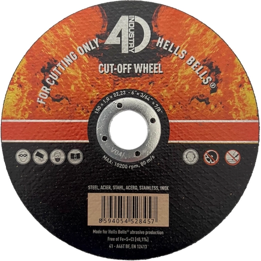 Rezni disk za čelik i nehrđajući čelik 150 × 1,0 × 22,2 mm