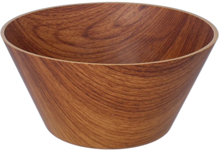 Plastična zdjela za salatu 20 cm, smeđa (orah)