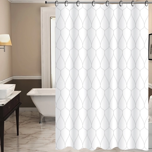 Zavjesa za tuš TORO Easy 178 × 199 cm, kapljice, PEVA