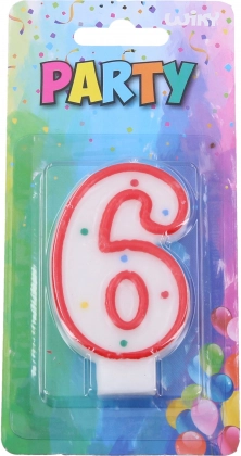 Party svijeća za tortu - broj 6