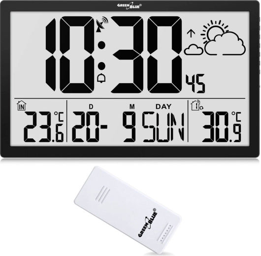 Zidni multifunkcionalni LCD sat s DCF sinkronizacijom