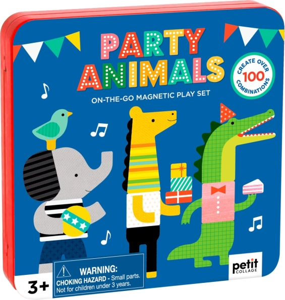 Magnetična knjižica životinjska zabava PETIT COLLAGE