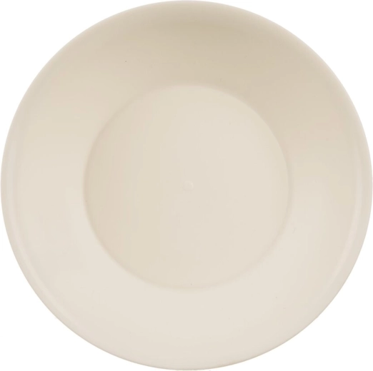 Duboki plastični tanjur Sandy, krem boja, 18,5 cm