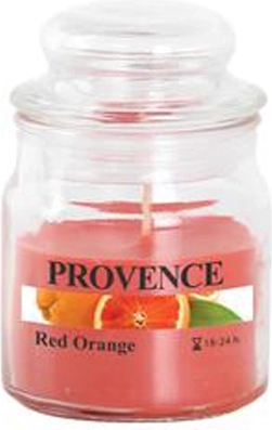 Aromatična svijeća u staklu s poklopcem crvena naranča 70 g