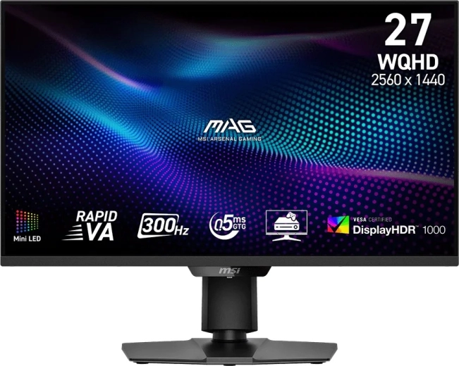 Monitor 27" MAG 274QPF, WQHD, 300 Hz, ravan, crni