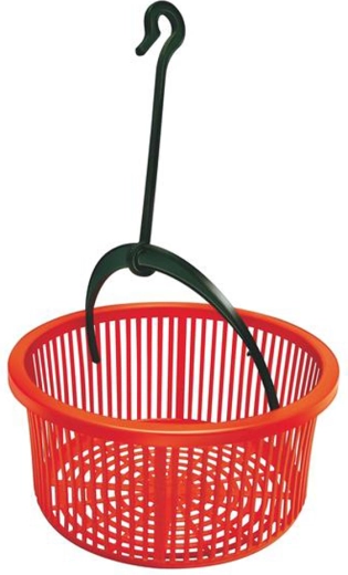 Plastična košarica za štipaljke s kukom 19 cm