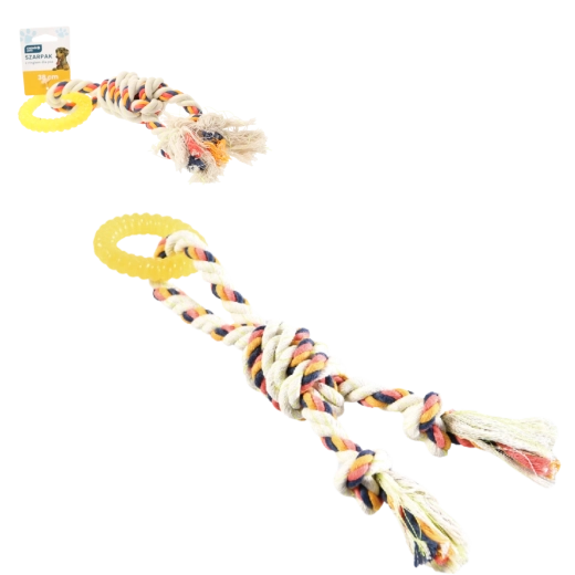 Izdržljiva pseća igračka – uže s prstenom 38 cm