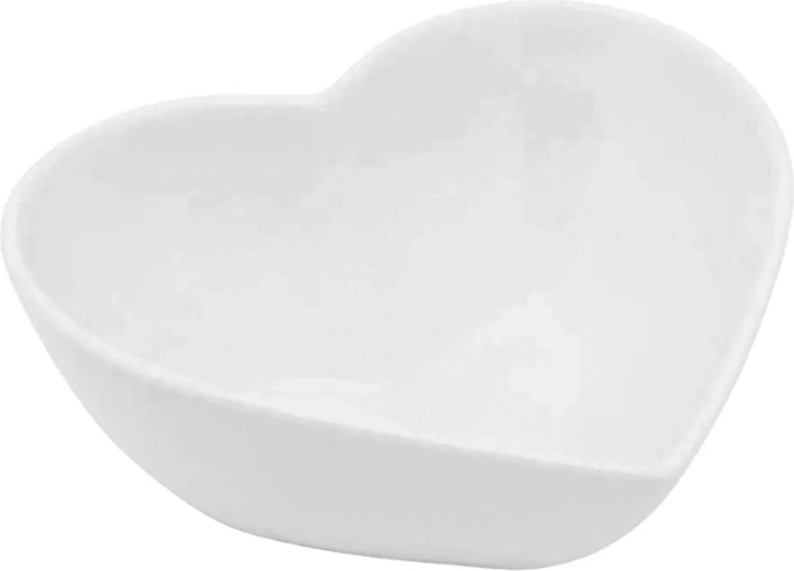 Regular porculanska zdjelica u obliku srca, krem boje 13 cm 300 ml