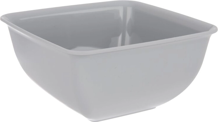 Plastična zdjelica Sandy četvrtasta siva 11,5 × 11,5 cm