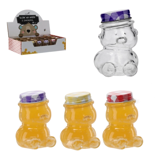 Staklenka medvjedić sa navojnim poklopcem 30 ml