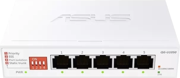 Neupravljani mrežni preklopnik 2.5G s 5 portova QG-U1050