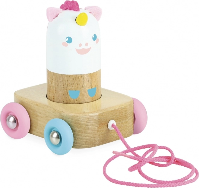 Povlačni jednorog Lily drvena igračka VILAC