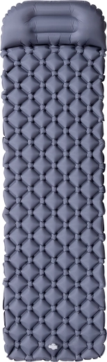 Nafukajuća turistička podloga s integriranim jastukom NILS CAMP NC4006 siva