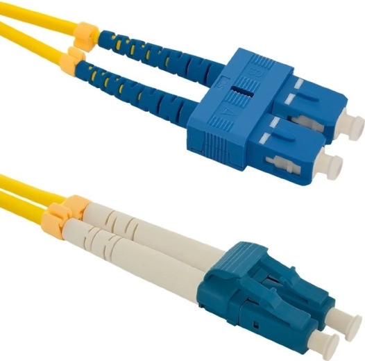 Optički patchcord SC/UPC–LC/UPC, singlemode 9/125, G.652D, 1 m