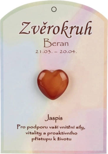 Jaspisovo srce za horoskopski znak Ovan
