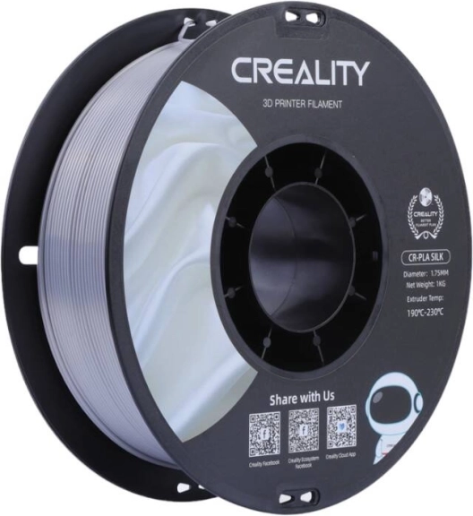 Creality CR-PLA Silk filament srebrni 1,75 mm (1 kg)