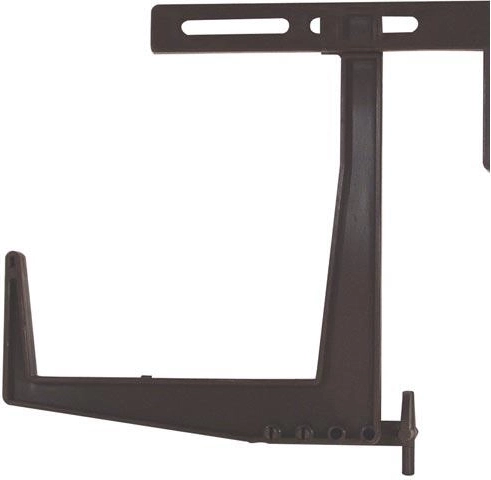 Podesivi balkonski nosač za žardinjere, smeđi 15 × 13 cm