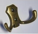Vješalica Romana II patinirani mjed 30 × 50 mm
