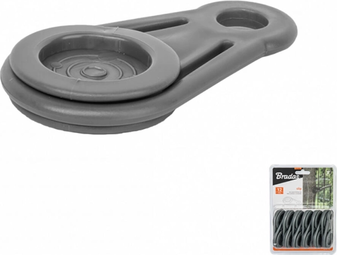 Stezaljka s okom i ručkom, plastika, 12 kom