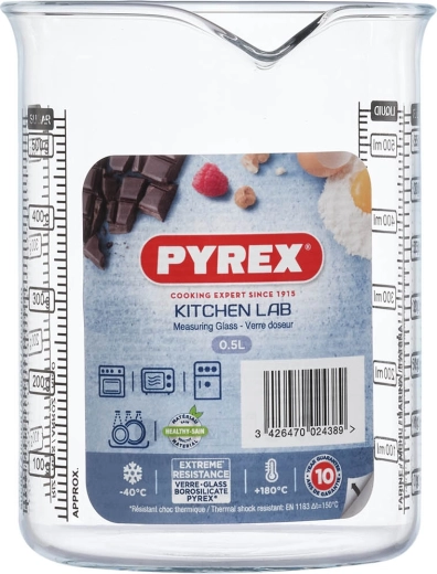 Staklena mjerna čaša Pyrex 0,5 l