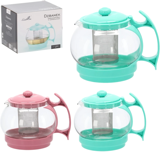 Vatrootporan stakleni čajnik sa sítkom 1,1 l